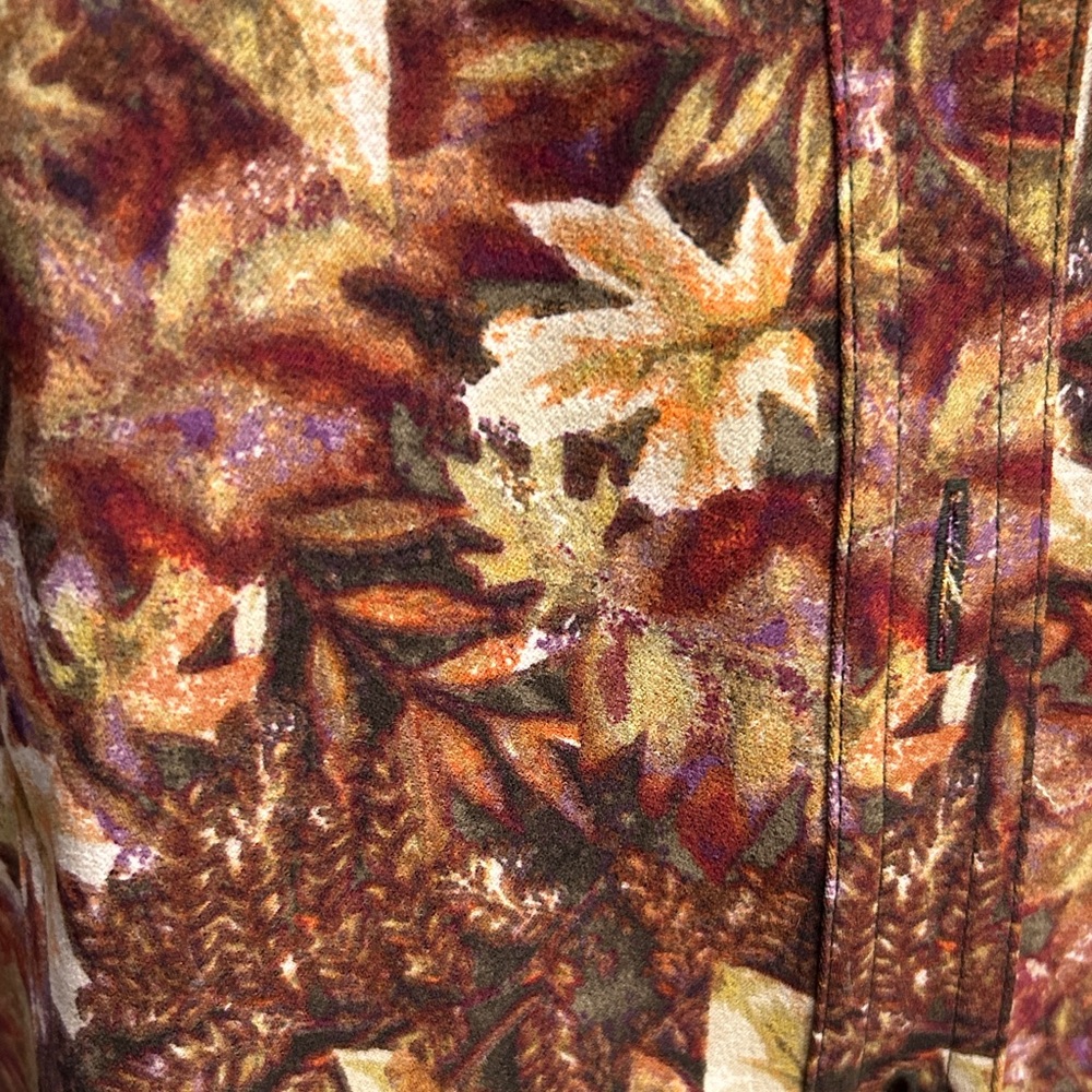 Christopher & Banks Leaf Pattern Button-Up Shirt-… - image 4